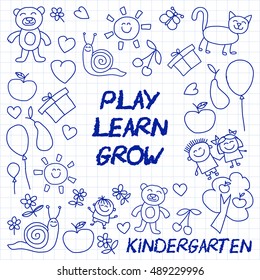 Play Learn and grow together Vector image