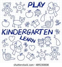 Play Learn and grow together Vector image