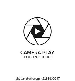 Design-Vektorgrafik von Lens Camera-Logos wiedergeben