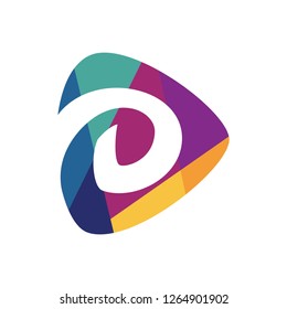 Play Letter D Logo
