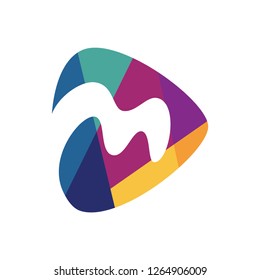 Play Letter M Logo