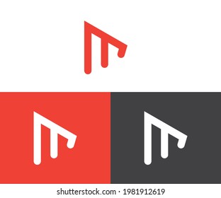 Play Letter M Logo Design In Various Color Option, Initial Letter M, Media Player Logo Icon