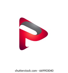 Play Letter P Initial Logo Template