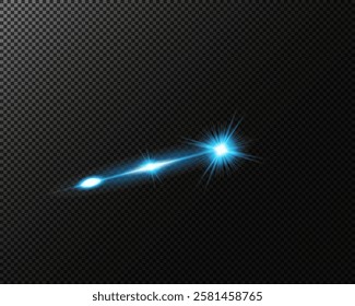 play of light, flash, star