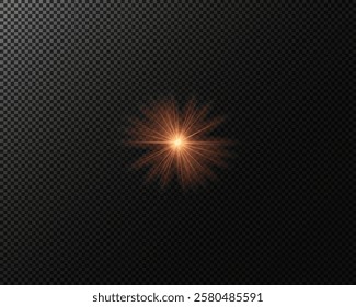 play of light, flash, star, fog, haze