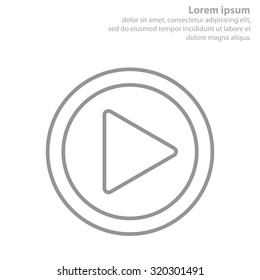 Play line icon