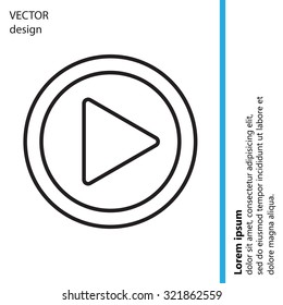 Play line icon
