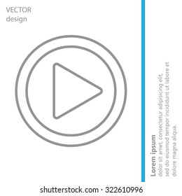 Play line icon