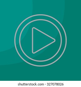 Play line icon