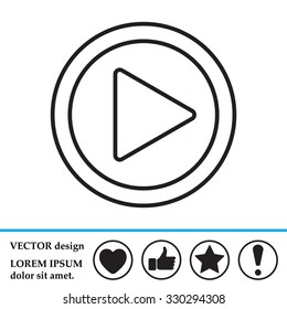 Play line icon