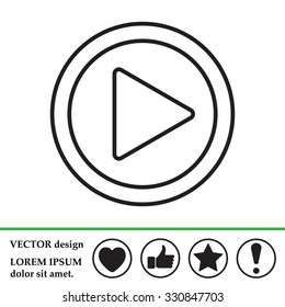Play line icon