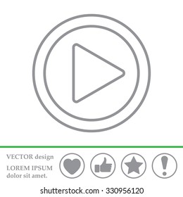 Play line icon