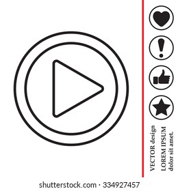 Play line icon