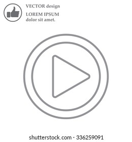 Play line icon