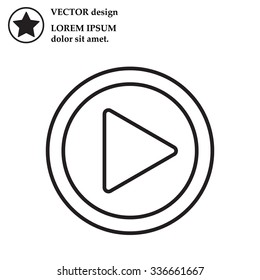 Play line icon