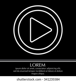 Play line icon