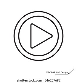 Play line icon