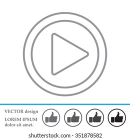 Play line icon