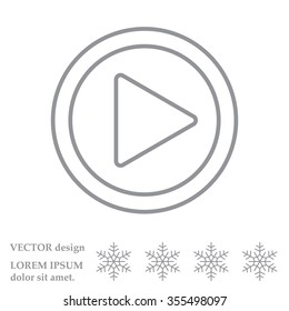 Play line icon