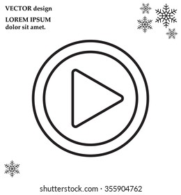 Play line icon