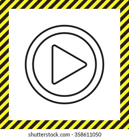 Play line icon