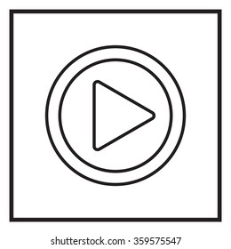 Play line icon