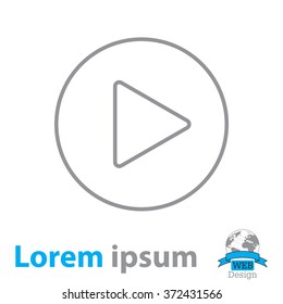 Play line icon
