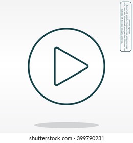 Play line icon