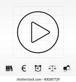 Play line icon