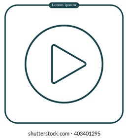 Play line icon
