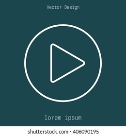 Play line icon