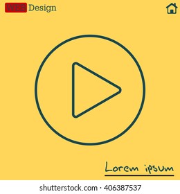 Play line icon