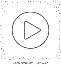 Play line icon