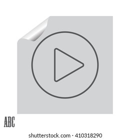 Play line icon