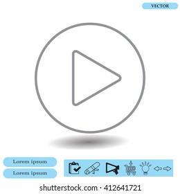 Play line icon