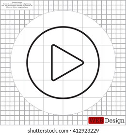 Play line icon