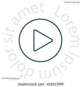 Play line icon