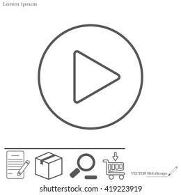 Play line icon