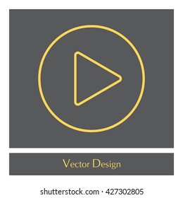 Play line icon