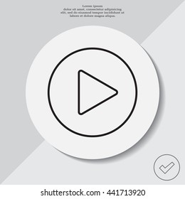 Play line icon