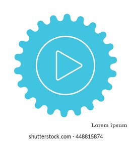 Play line icon
