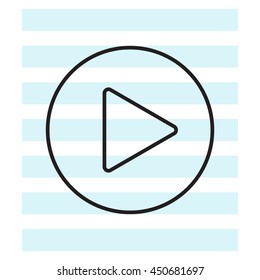 Play line icon