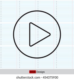 Play line icon