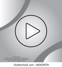Play line icon