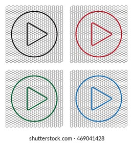 Play line icon