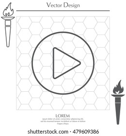 Play line icon