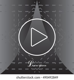 Play line icon