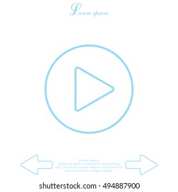 Play line icon