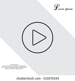 Play line icon