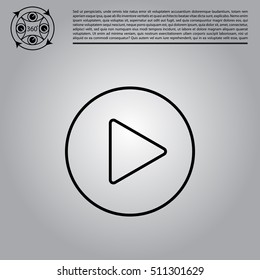 Play line icon